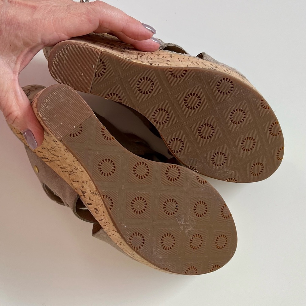 UGG Marta High Wedge Sandals• Sz 9 - Picture 11 of 12